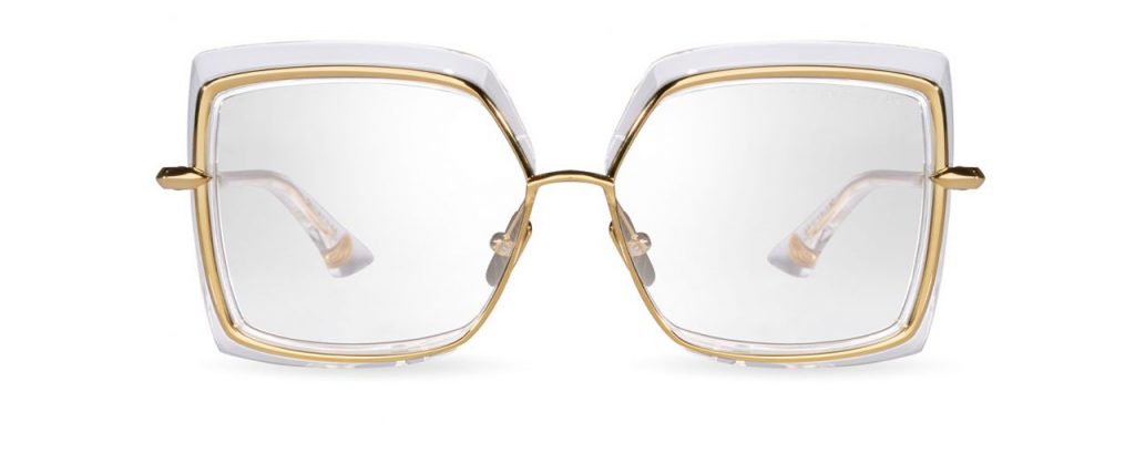 Dita Sonnenbrille - Modell Narcissus in Crystal Clear - Ansicht Frontal