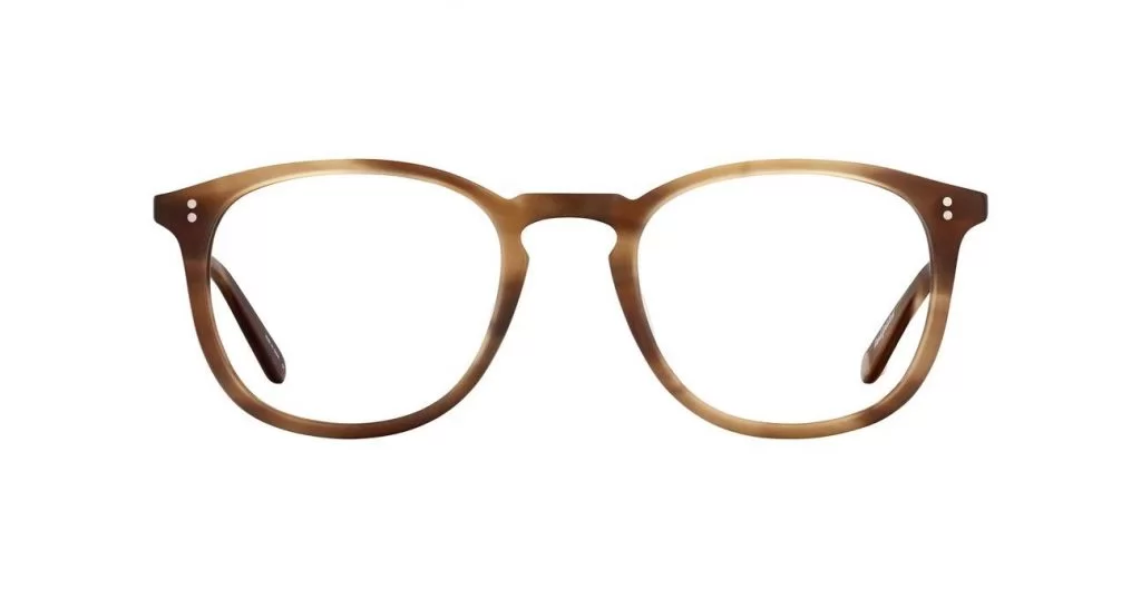 Garrett Leight Brille - Modell Kinney in Matte True Demi Brown - Ansicht Front