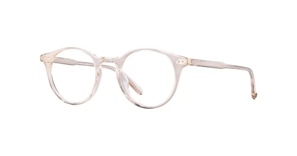 Garrett Leight Brille - Modell Clune in Nude - Ansicht seitlich