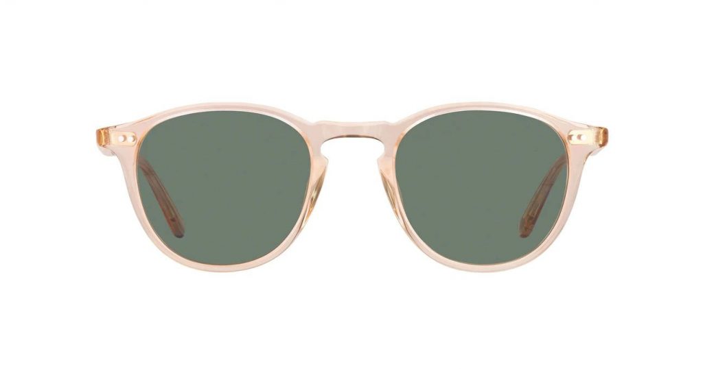 Garrett Leight Sonnenbrille - Modell Hampton in Crystal Green - Ansicht Front