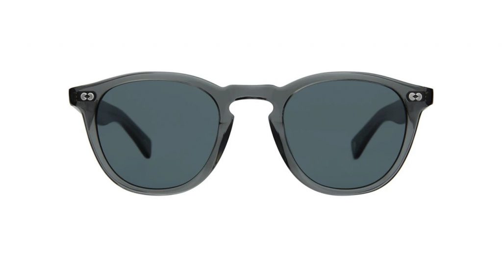 Garrett Leight Sonnenbrille - Modell Hampton in Sea Grey Blue Smoke - Ansicht Front