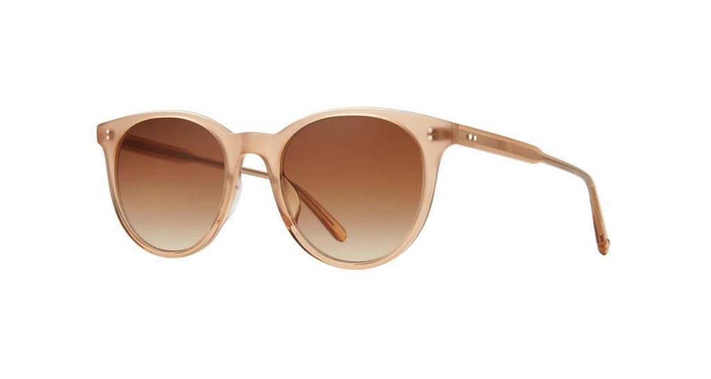 Garrett Leight Sonnenbrille - Modell Marian Sun Michelle in Brunette Gradient - Ansicht seitlich