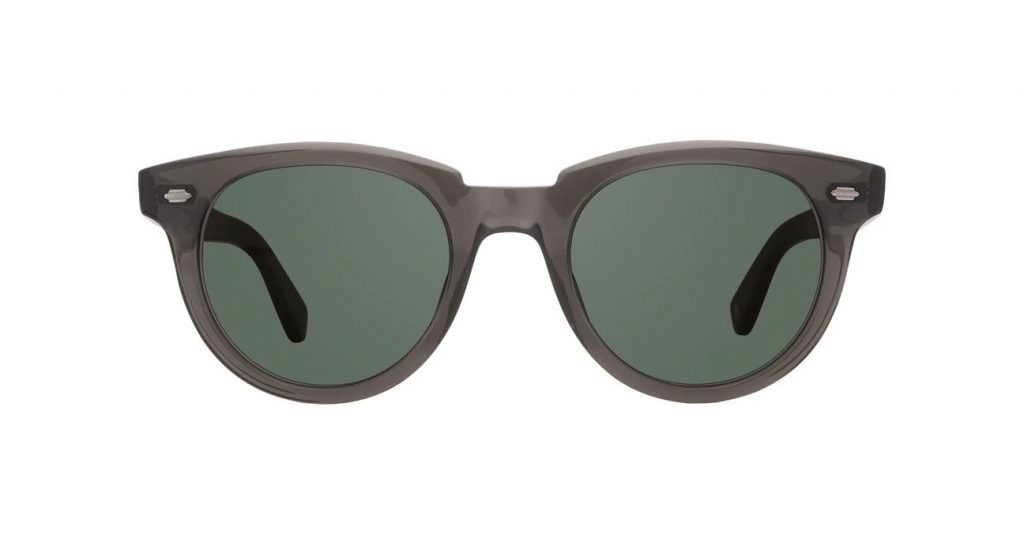 Garrett Leight Sonnenbrille - Modell Round Calabar in Black - Ansicht Front