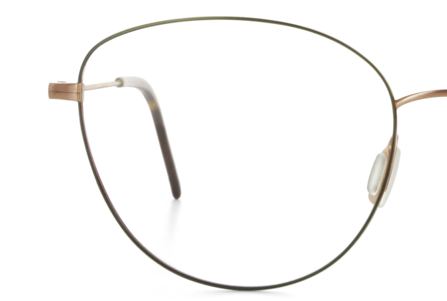 Brillenmarke Munic Eyewear - Extreme Nahaufnahme einer Brille linke Seite