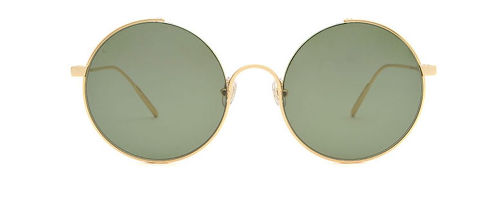 Gigi Barcelona Sonnenbrille - Modell Bali in Gold - Ansicht Front