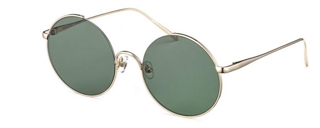 Gigi Barcelona Sonnenbrille - Modell Bali in Gold - Ansicht seitlich