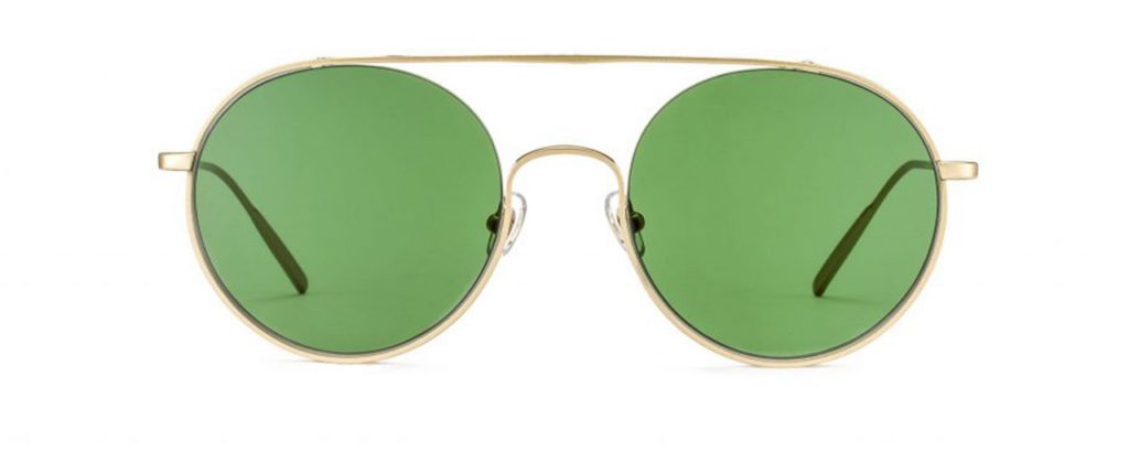 Gigi Barcelona Sonnenbrille - Modell Beirut in Gold - Ansicht Front