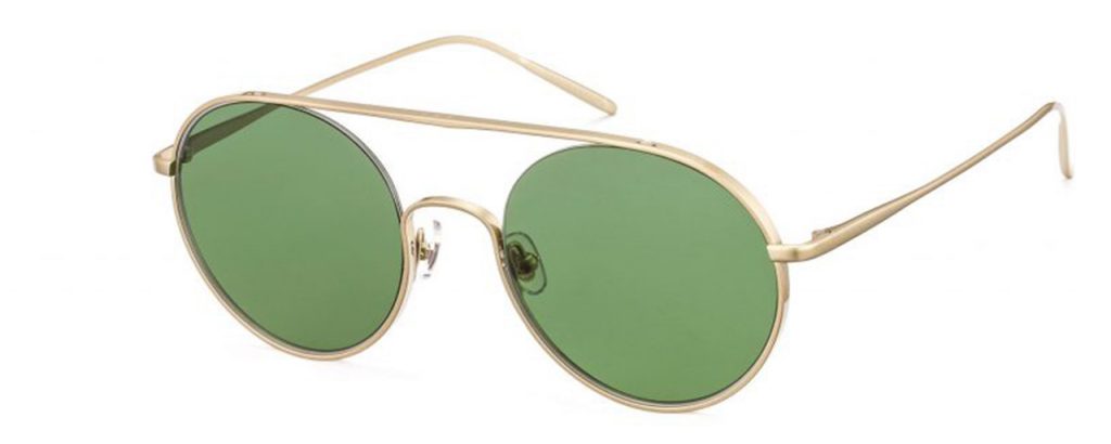 Gigi Barcelona Sonnenbrille - Modell Beirut in Gold - Ansicht seitlich