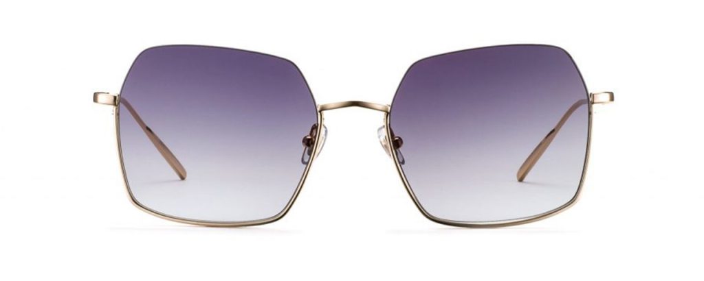 Gigi Barcelona Sonnenbrille - Modell Frida in Gold - Ansicht Front