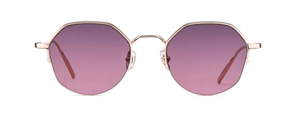 Gigi Barcelona Sonnenbrille - Modell Kyoto in Pink - Ansicht Front