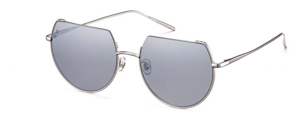 Gigi Barcelona Sonnenbrille - Modell Lauren in Silver - Ansicht seitlich