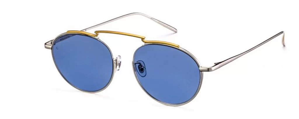 Gigi Barcelona Sonnenbrille - Modell Miami in Silver - Ansicht seitlich