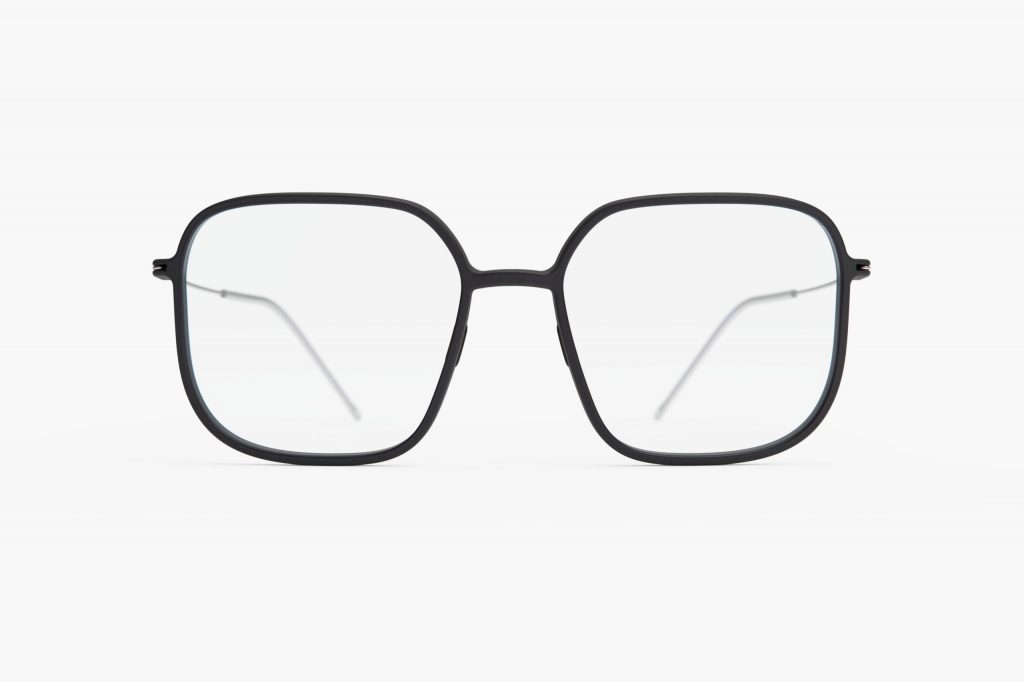 Annu Brille - Modell Square in Schwarz - Ansicht Front