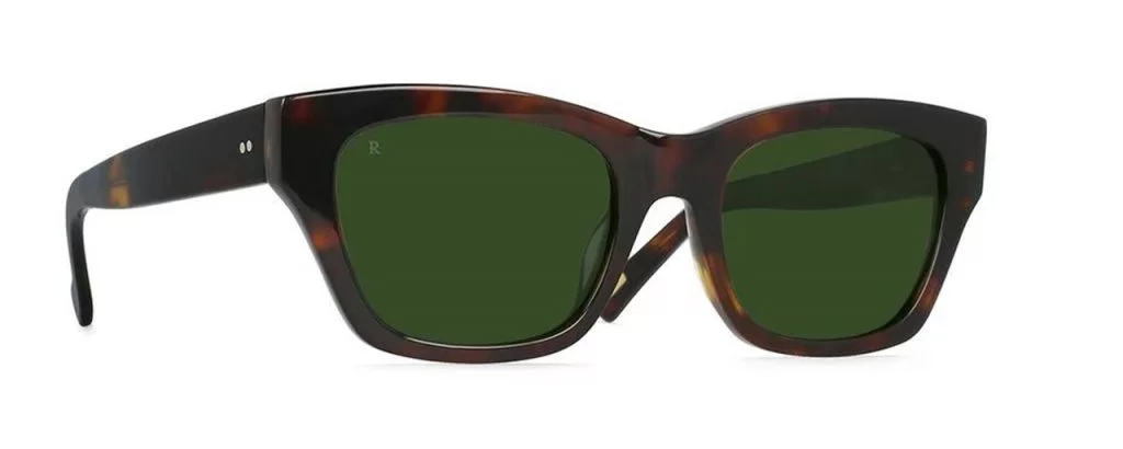 Raen Sonnenbrille - Modell Bower in Brown Tiger - Ansicht seitlich