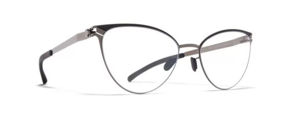 Mykita Brille - Modell Decades RX Cynthia in Shiny Graphite Black - Ansicht seitlich