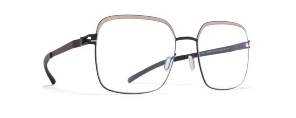 Mykita Brille - Modell Decades RX Meryl in Black Sand - Ansicht seitlich