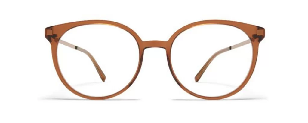 Mykita Brille - Modell Lite RX Julla in Topaz Shiny Copper - Ansicht Front