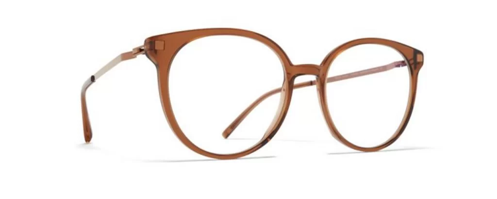 Mykita Brille - Modell Lite RX Julla in Topaz Shiny Copper - Ansicht seitlich