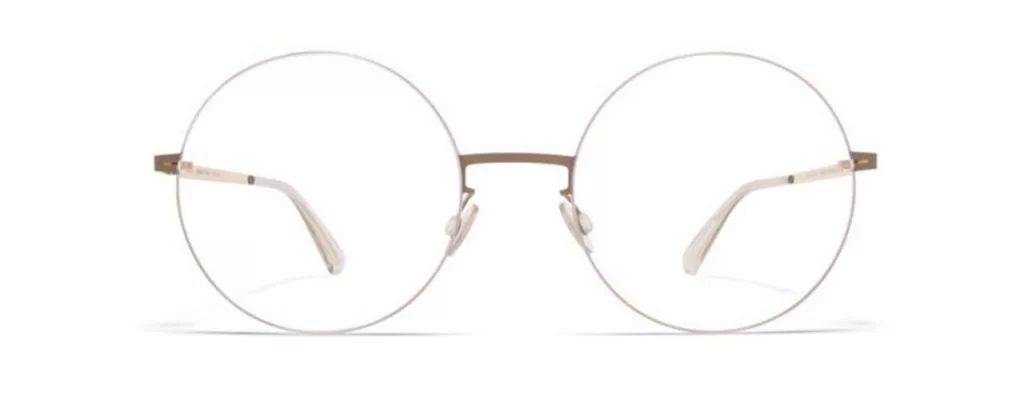 Mykita Brille - Modell Yoko in Champagne Gold Taupe Grey - Ansicht Front