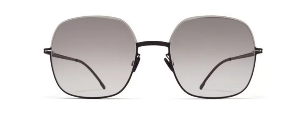 Mykita Sonnenbrille - Modell Decades Sun Magda in Silver Black - Ansicht Front