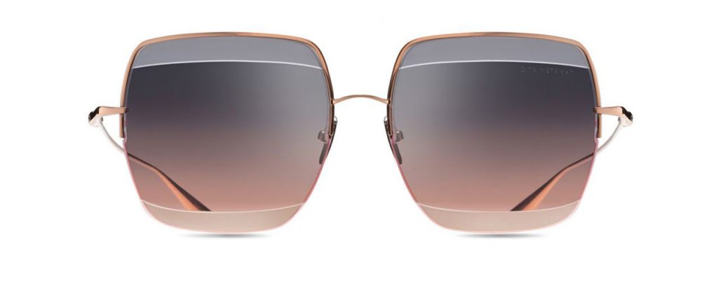 Dita Sonnenbrille - Modell Metamat in Rose Gold - Ansicht Frontal