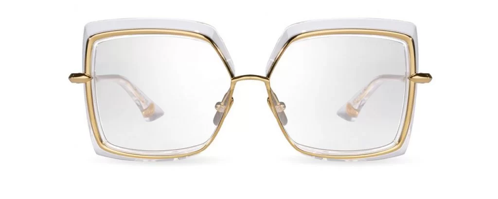 Dita Sonnenbrille - Modell Narcissus in Crystal Clear - Ansicht Frontal