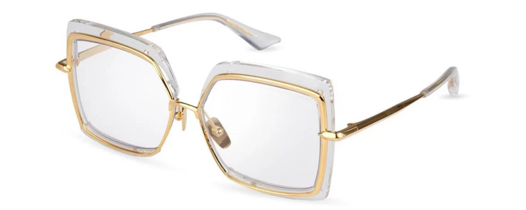 Dita Sonnenbrille - Modell Narcissus in Crystal Clear - Ansicht Seitlich