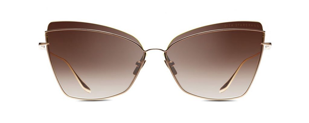 Dita Sonnenbrille - Modell Starspann in White Gold - Ansicht Frontal