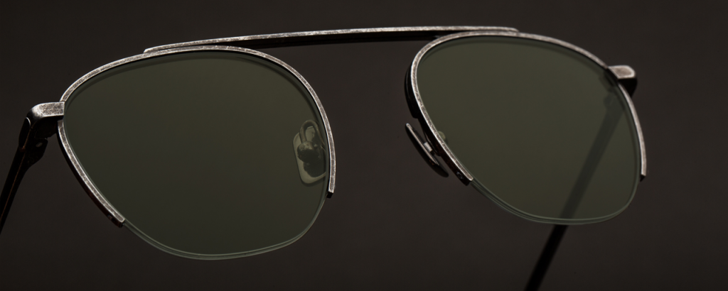 Lazare Studios Sonnenbrille - Nylton Wabi Sabi Aurora Borelias Green Nahaufnahme