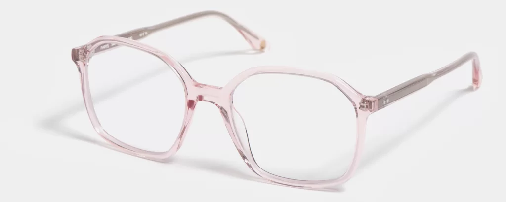 Peter and May Brille - LT12 Alma Orchid seitliche Ansicht