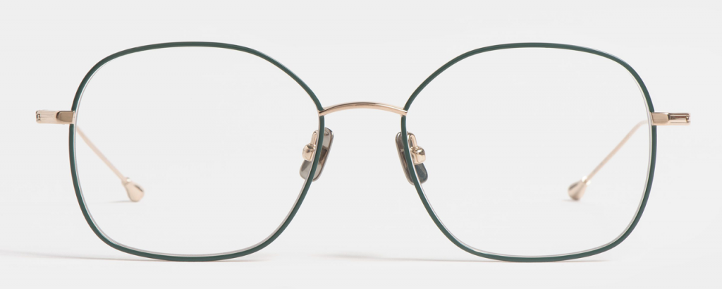 Peter and May Brille - TT3 Halo Green Gold Frontansicht
